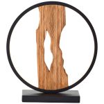 Brilliant Tafellamp Chaumont Aluminium Metaal Hout Zwart 6W 850lm - 830 Warm Wit