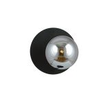 Emibig Wandlamp Oslo Staal Zwart | Geschikt voor 1x E14 - Max 10W