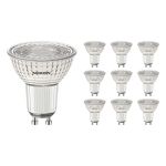 Voordeelpak 10x Noxion PerfectColor LED Spot GU10 PAR16 4W 345lm 60D - 927 Zeer Warm Wit | Beste Kleurweergave - Dimbaar - Vervangt 50W