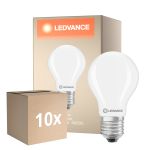 Voordeelpak 10x Ledvance Classic LED E27 Peer Mat 5.9W 806lm - 840 Koel Wit| Vervangt 60W