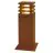 SLV Vierkant 40 Vloerlamp Staal Roestig | Buitenverlichting - IP55 - Geschikt voor 1x E27 