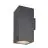 SLV Enola Up/Down Wandlamp Aluminium Grijs Vierkant 55W 6000lm - 930-940 CCT | Buitenverlichting - IP65 - Beste Kleurweergave