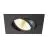 SLV New Tria 68 Spot Aluminium Zwart Vierkant 8.3W 750lm 38D - 930 Warm Wit | Zaagmaat 68mm - Beste Kleurweergave - Dimbaar 