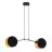 Emibig Hanglamp Motif Staal Zwart | Geschikt voor 2x E27 - Max 15W