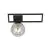 Emibig Plafondlamp Imago Staal Zwart | Geschikt voor 1x E14 - Max 10W