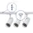 Bright Choice Complete Set 1-Fase Rail 1 Meter Wit | incl. 3x Spot + GU10 2700K 3W Dimbaar + Eindkap, Voedingsconnector