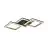 Eglo Plafondlamp Calliera Staal Zwart Goud 20W 2500lm - 840 Koel Wit | IP20 - Dimbaar 