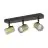 Eglo Plafondlamp Consuma 1 Staal Zwart | IP44 - Geschikt voor 3x GU10 