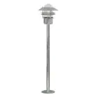 Nordlux Blokhus Sokkel Lamp Staal en Glas Grijs | IP54 - Geschikt voor E27