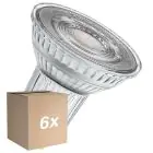 Voordeelpak 6x Osram LED Superstar Reflector Spot GU10 PAR16 6W 575lm 120D - 927 Zeer Warm Wit | Beste Kleurweergave - Dimbaar - Vervangt 46W