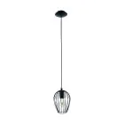 Eglo Hanglamp Newtown Staal Zwart | IP20 - Geschikt voor 1x E27 