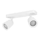 Eglo Plafond Spot Camaldoli Staal Wit | Geschikt voor 2x GU10